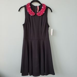 EIGHT SIXTY Bedazzled Collar Little Dress